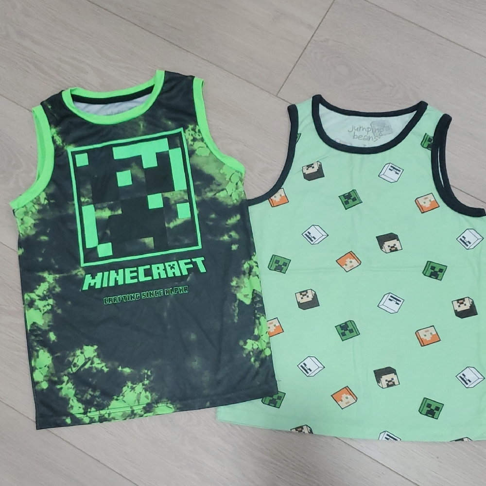 Kids Tank Tops - Green and Black